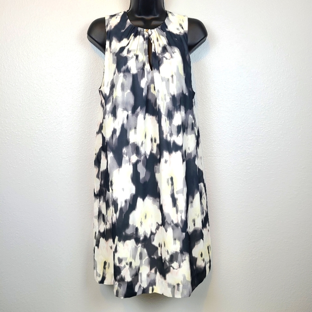 H&M watercolor floral sleeveless dress 12 NWT